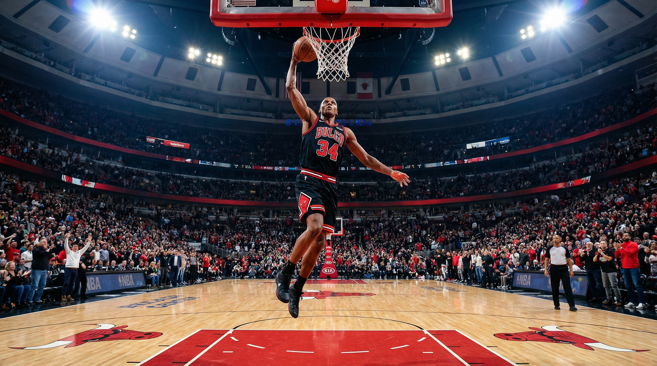 NBA篮球比赛精彩扣篮